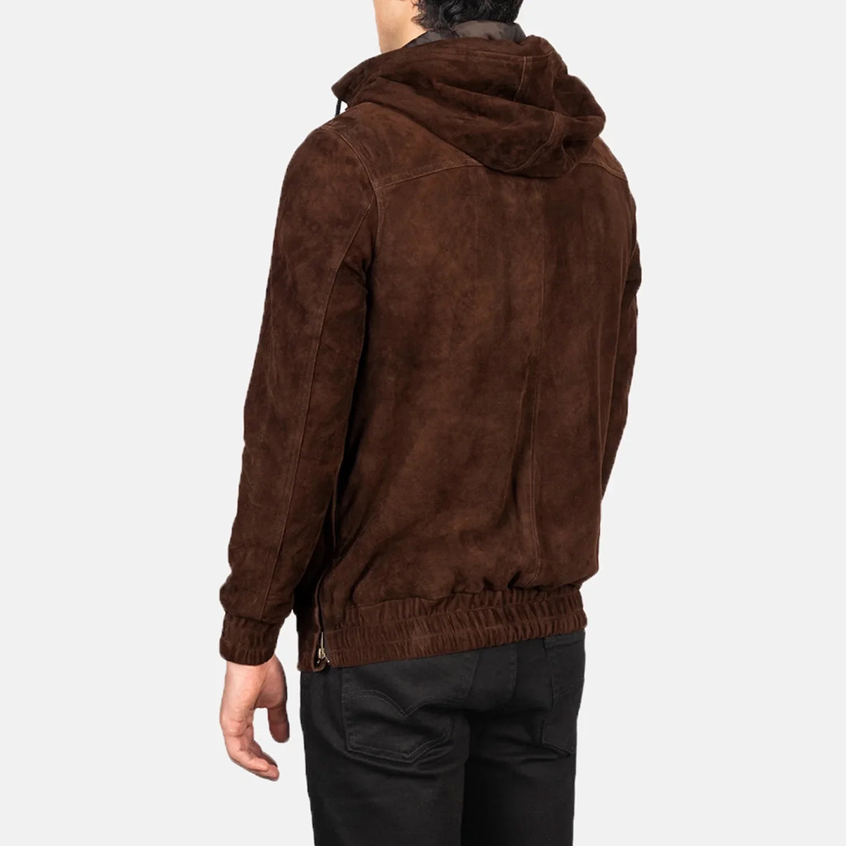 Kenton Hooded Chaqueta de Cuero para Hombre – Vista alternativa del producto 5