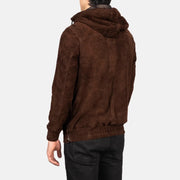 Kenton Hooded Chaqueta de Cuero para Hombre – Vista alternativa del producto 5