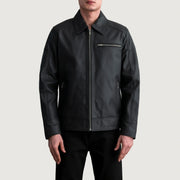 Lavendard Chaqueta Biker de Cuero para Hombre – Vista alternativa del producto 3