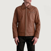 Lavendard Chaqueta Biker de Cuero para Hombre – Vista alternativa del producto 3