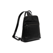 Linford Full-Grain Leather Backpack para Mujer in Classic 100% Full-Grain Leather - Full Exterior Front Profile View | Comprar online