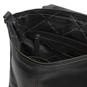 Solid Antique Brass Hardware &amp; Heavy-Duty Dual Zipper Detail on Manchester Full-Grain Leather Backpack para Mujer