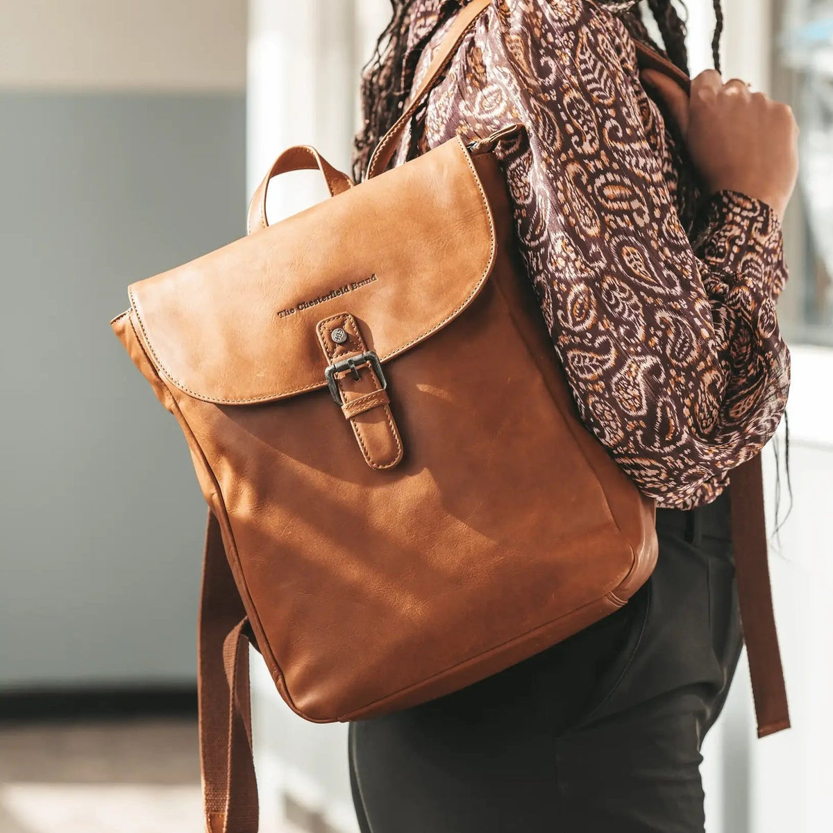 Vermont Full-Grain Leather Backpack para Mujer – Vista alternativa del producto 3