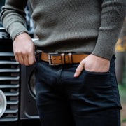 
Aayden Cuero Flor Integral Belt para Hombre – alternate product view 3