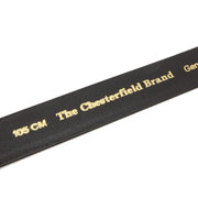 
Manovo Cuero Flor Integral Belt para Hombre - Perfil lateral estructurado con profundidad de fuelle