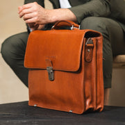 Salvatore Full-Grain Leather Briefcase para Hombre – Vista alternativa del producto 2