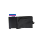 Albury Full-Grain Leather Card Holder - Structured Side Profile Showing Gusset Depth & Expansion Capacity