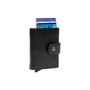 
Barrea Cuero Flor Integral Tarjetero en clásico 100% cuero flor integral - Full Exterior Vista frontal y silueta entallada | Comprar online