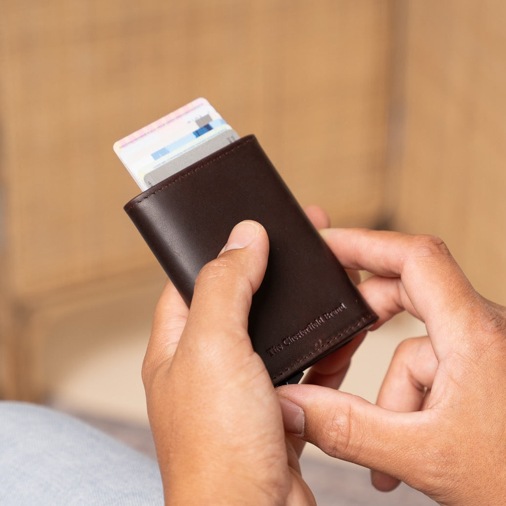 Lancaster Full-Grain Leather Card Holder para Mujer – Vista alternativa del producto 2