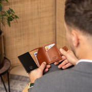 Larino Full-Grain Leather Card Holder para Mujer – Vista alternativa del producto 3