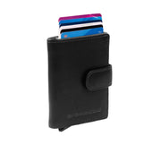 Loughton Full-Grain Leather Card Holder para Mujer in Classic 100% Full-Grain Leather - Full Exterior Front Profile View | Comprar online