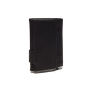 Solid Antique Brass Hardware &amp; Heavy-Duty Dual Zipper Detail on Mannheim Full-Grain Leather Card Holder para Mujer