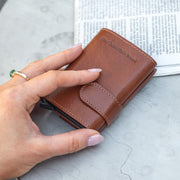 Mannheim Full-Grain Leather Card Holder para Mujer – Vista alternativa del producto 2