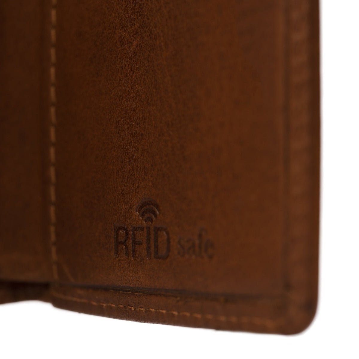
Cognac Leather Card Holder Palma, detail view 5
