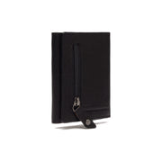 Solid Antique Brass Hardware &amp; Heavy-Duty Dual Zipper Detail on Paris Full-Grain Leather Card Holder para Mujer