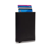 Paris Full-Grain Leather Card Holder para Mujer in Classic 100% Full-Grain Leather - Full Exterior Front Profile View | Comprar online