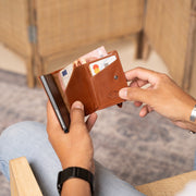 Paris Full-Grain Leather Card Holder para Mujer – Vista alternativa del producto 3
