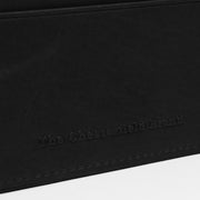 Solid Antique Brass Hardware &amp; Heavy-Duty Dual Zipper Detail on Leather Card Wallet para Mujer