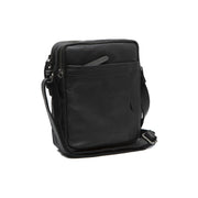 Alva Full-Grain Leather Crossbody Bag para Hombre in Classic 100% Full-Grain Leather - Full Exterior Front Profile View | Comprar online