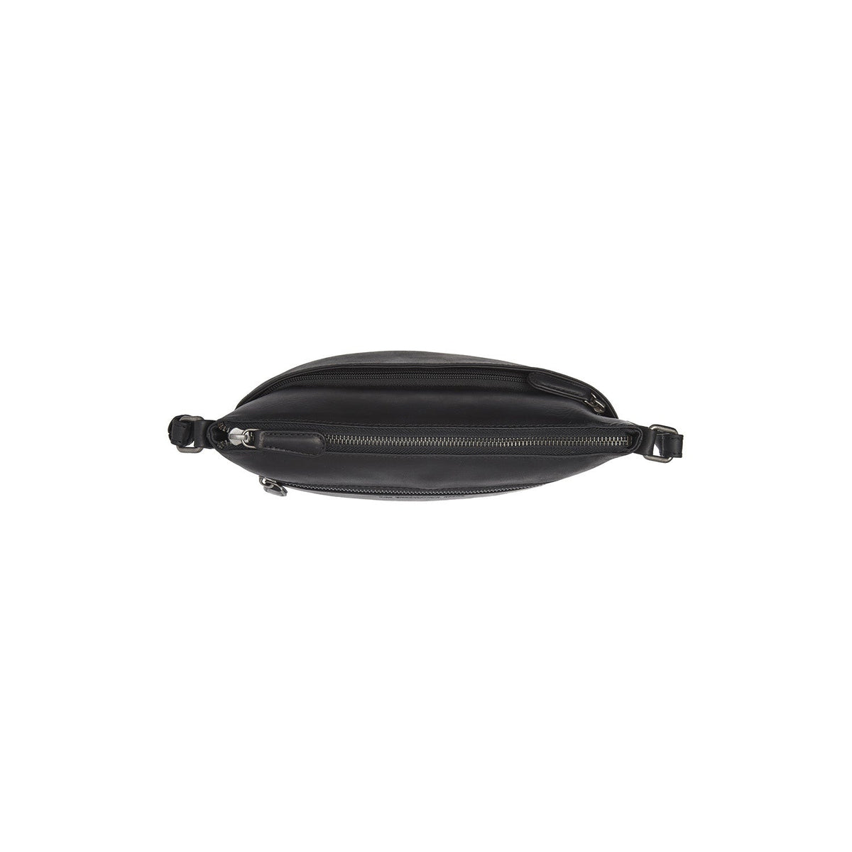Durban Cuero flor integral Bolso cruzado - Structured Side Profile Showing Gusset Depth &amp; Expansion Capacity