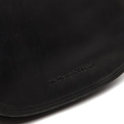 Solid Antique Brass Hardware &amp; Heavy-Duty Dual Zipper Detail on Everglades Full-Grain Leather Crossbody Bag para Mujer