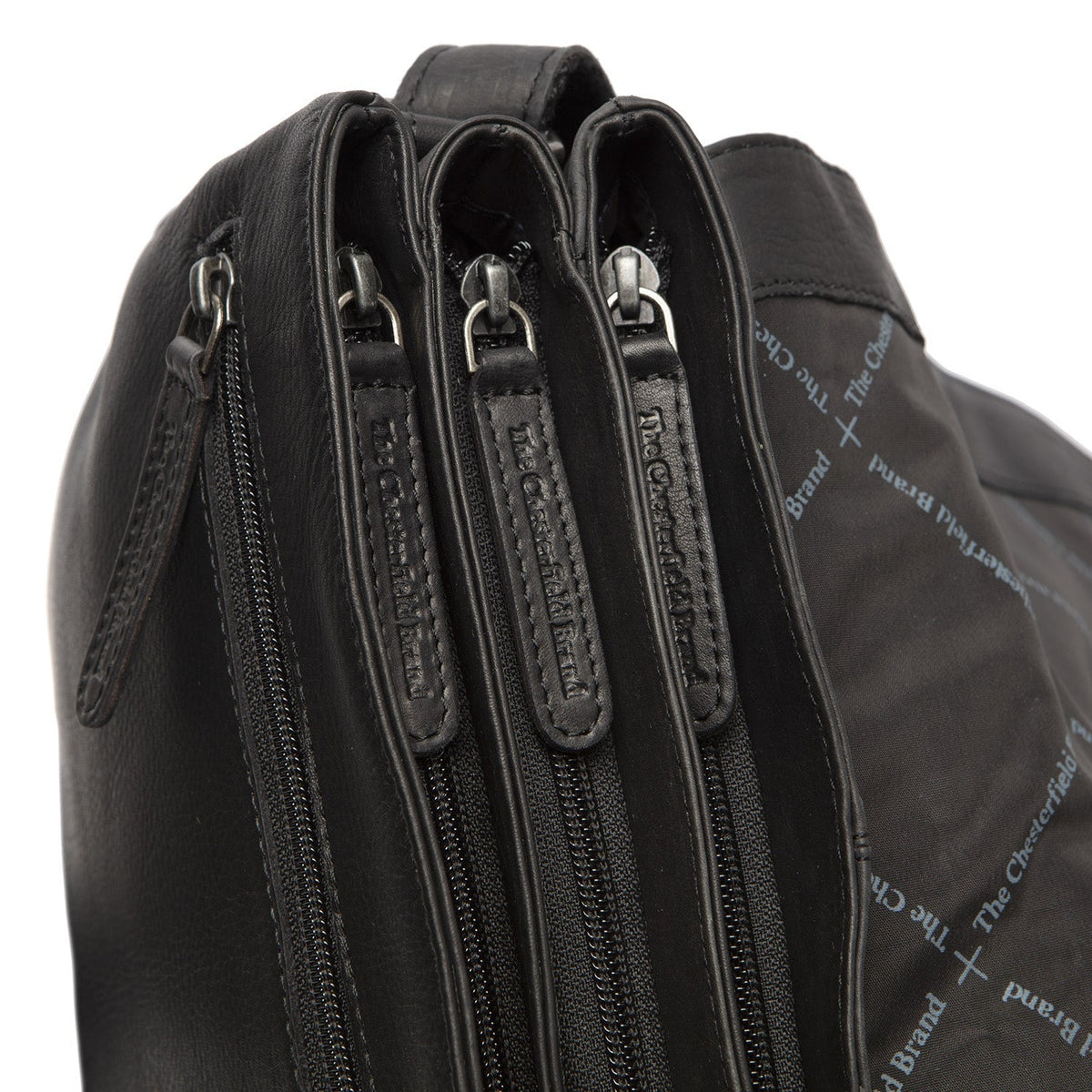 Millie Full-Grain Leather Crossbody Bag para Mujer - Structured Side Profile Showing Gusset Depth &amp; Expansion Capacity