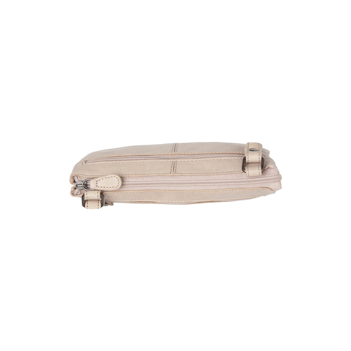 Osaka Full-Grain Leather Crossbody Bag para Mujer - Structured Side Profile Showing Gusset Depth &amp; Expansion Capacity