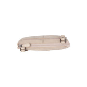 Osaka Full-Grain Leather Crossbody Bag para Mujer - Structured Side Profile Showing Gusset Depth &amp; Expansion Capacity