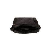 Solid Antique Brass Hardware &amp; Heavy-Duty Dual Zipper Detail on Raphael Full-Grain Leather Crossbody Bag para Hombre