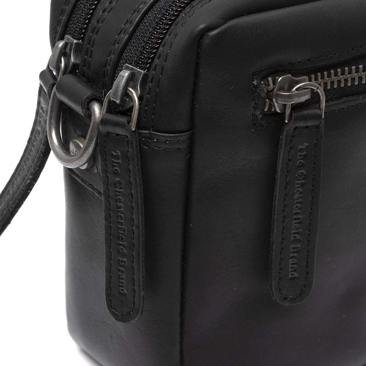 Samui Full-Grain Leather Crossbody Bag para Mujer - Structured Side Profile Showing Gusset Depth &amp; Expansion Capacity