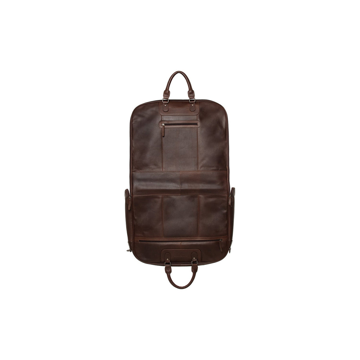 Leather Garment Bag Josh para Mujer - Vista de perfil lateral con corte ergonómico de manga