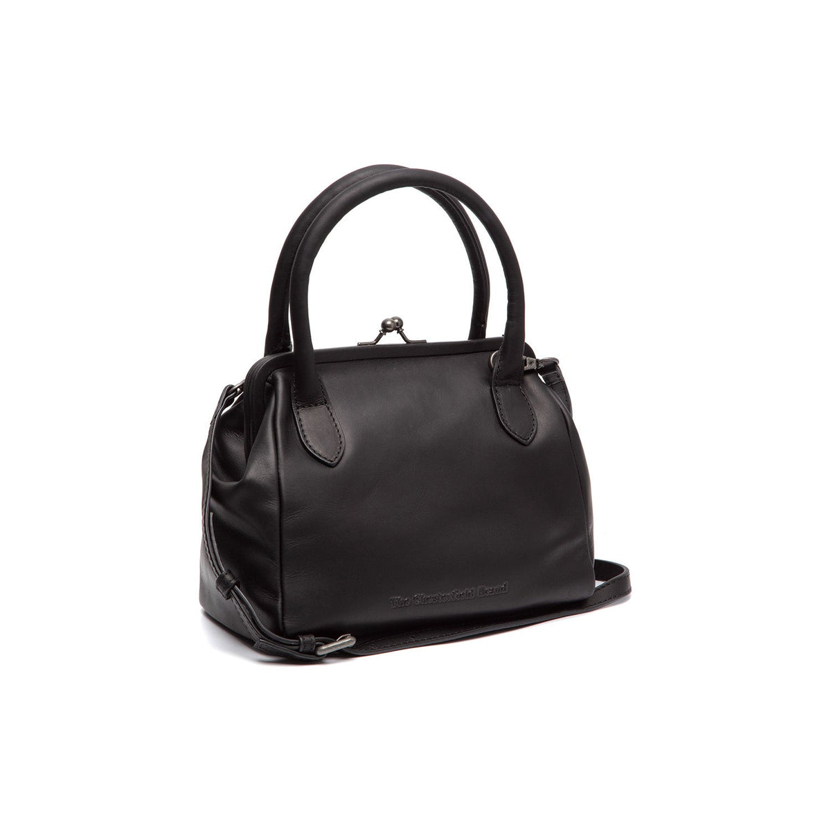 Chili Full-Grain Leather Handbag para Mujer in Classic 100% Full-Grain Leather - Vista frontal y silueta a medida | Comprar online