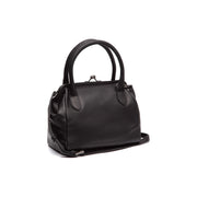 Chili Full-Grain Leather Handbag para Mujer in Classic 100% Full-Grain Leather - Vista frontal y silueta a medida | Comprar online