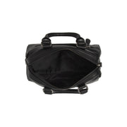 Dalford Full-Grain Leather Handbag para Mujer - Vista de perfil lateral con corte ergonómico de manga