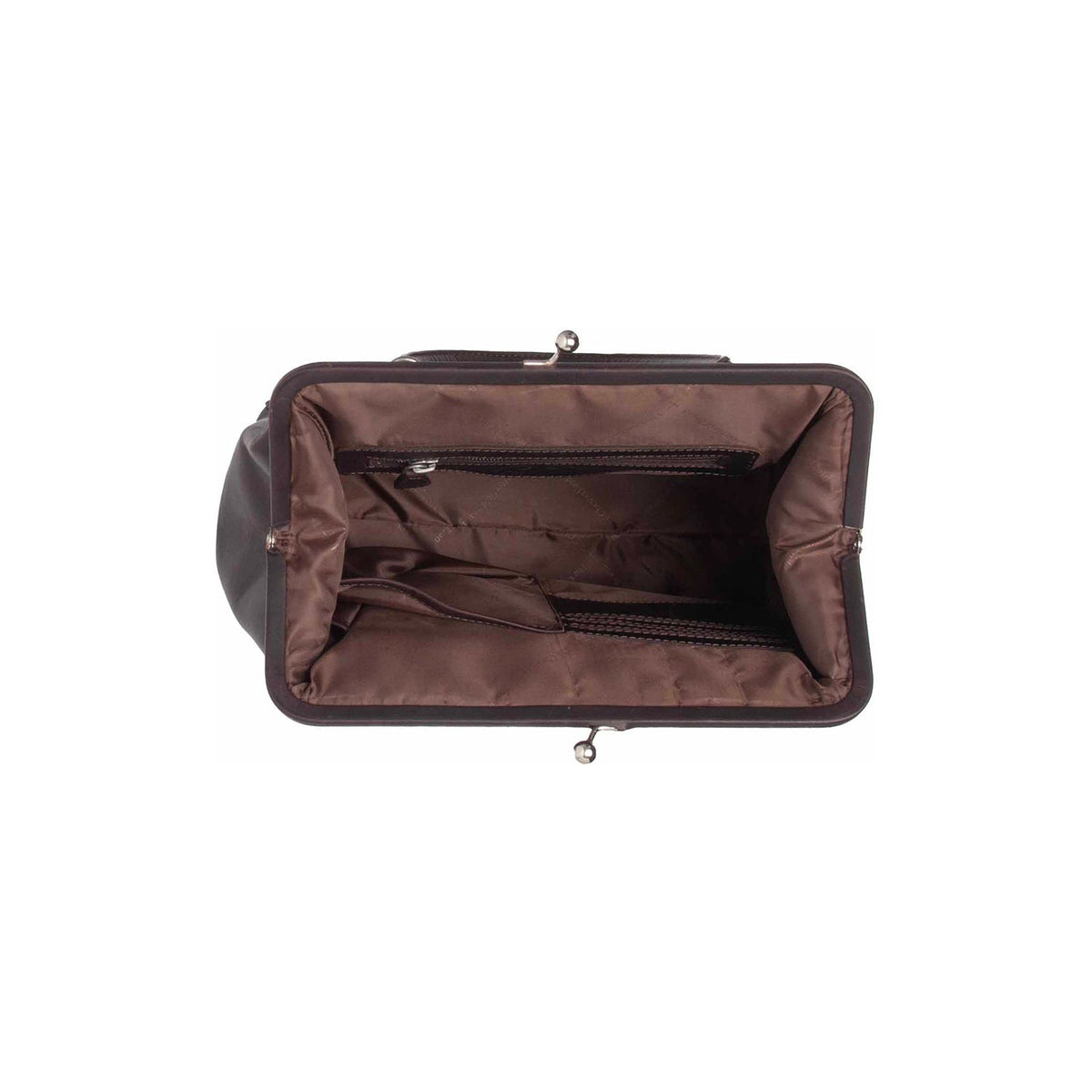Brown Leather Handbag Dorin, detail view 4
