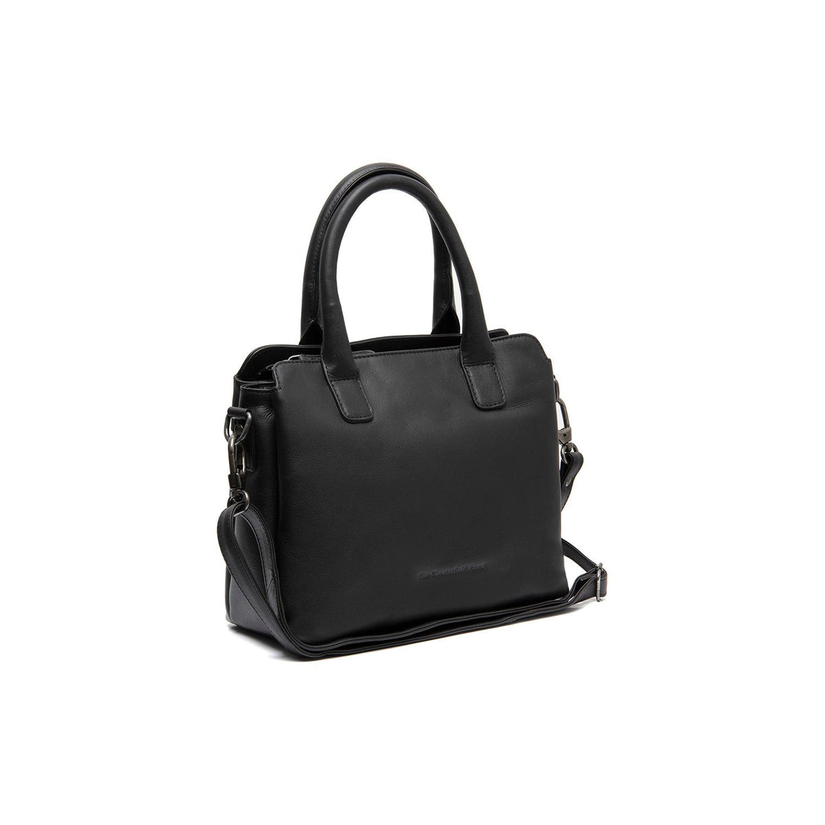 Hermosa Full-Grain Leather Handbag para Mujer in Classic 100% Full-Grain Leather - Vista frontal y silueta a medida | Comprar online