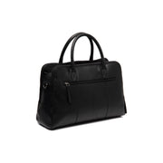 Tailored Rib Cuffs &amp; Hem Craftsmanship Construction Detail on Layton Full-Grain Leather Handbag para Mujer