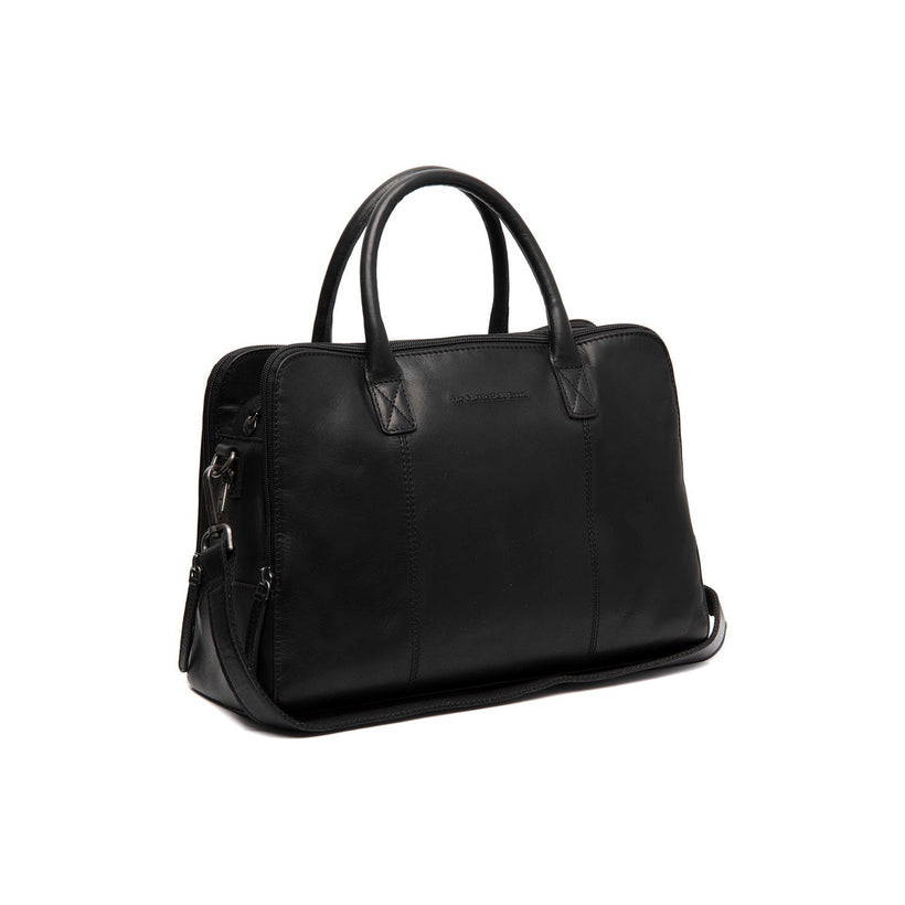 Layton Full-Grain Leather Handbag in Classic 100% Full-Grain Leather - Front Profile View & Tailored Silhouette | Buy Online