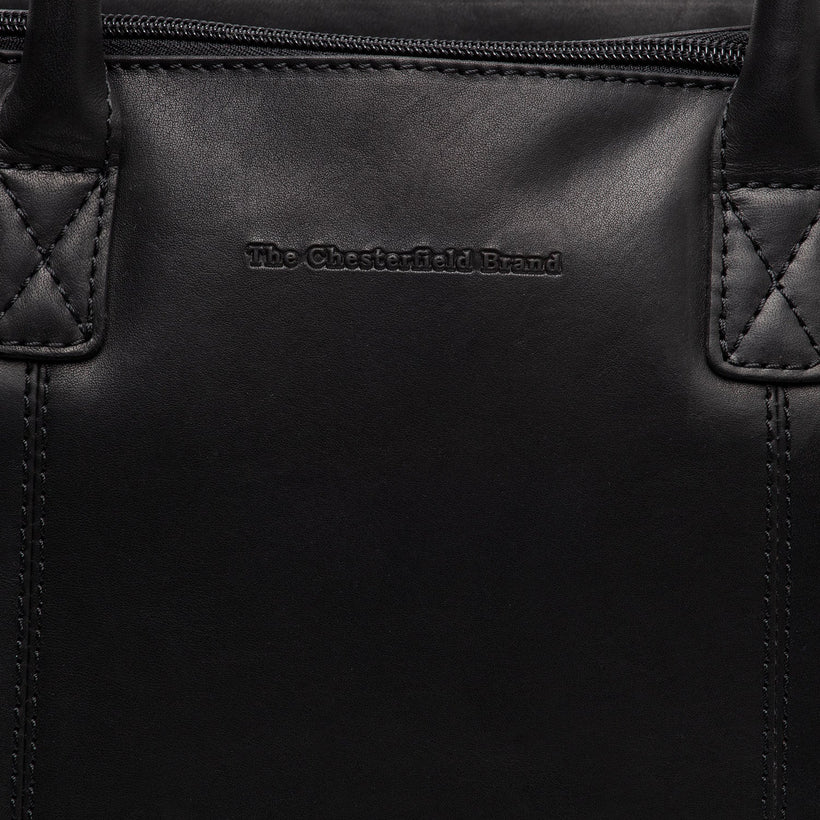 Classic 100% Full-Grain leather Goods - Back View Showing Tailored Shoulder Fit & Clean Hemline