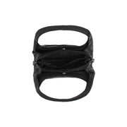 Detalle de cerca of Classic Collar &amp; Heavy-Duty Zipper Hardware on Lunera Full-Grain Leather Handbag para Mujer