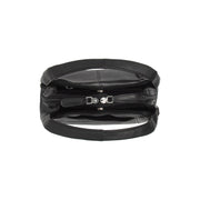 Lunera Full-Grain Leather Handbag para Mujer - Vista de perfil lateral con corte ergonómico de manga