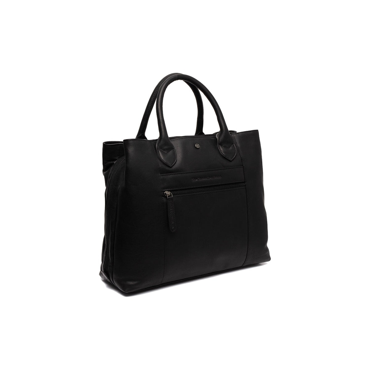 Tailored Rib Cuffs &amp; Hem Craftsmanship Construction Detail on Passau Full-Grain Leather Handbag para Mujer