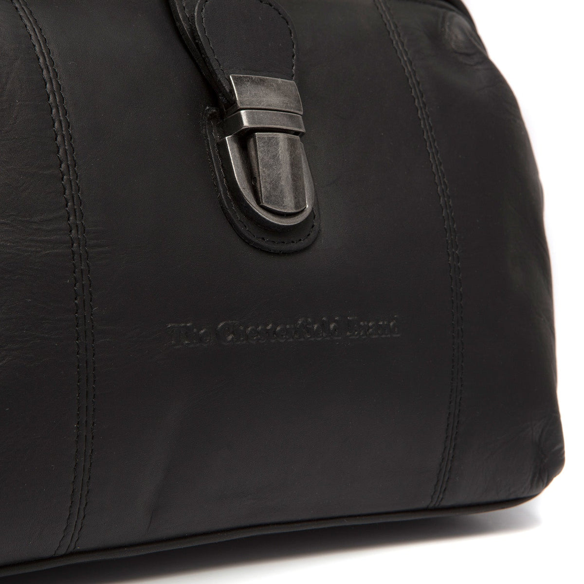 
Vista de detalle of Classic Collar & Heavy-Duty Zipper Hardware on Rachael Bolso de mano de cuero flor