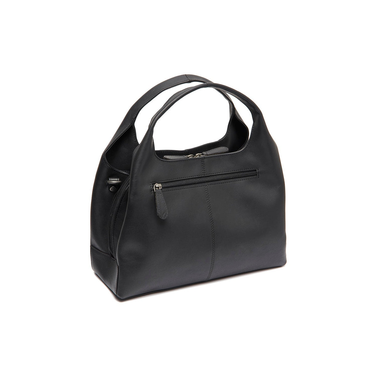 Styled Fit Perspective of Salina Full-Grain Leather Handbag para Mujer on Model - Natural Daylight Drape