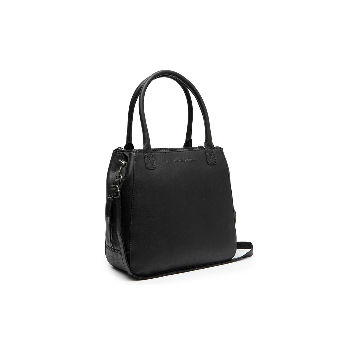 Solvin Full-Grain Leather Handbag para Mujer in Classic 100% Full-Grain Leather - Vista frontal y silueta a medida | Comprar online