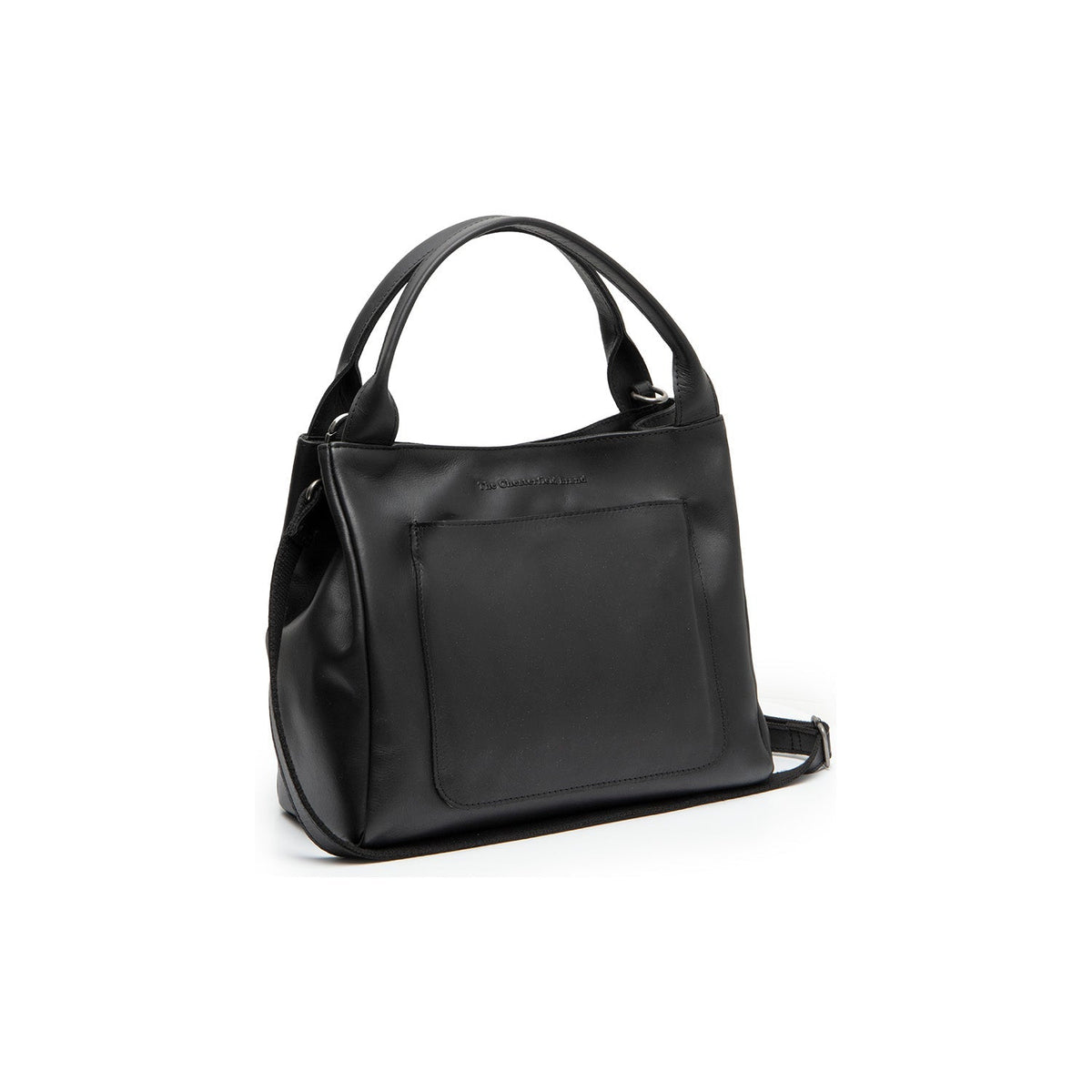 Tenara Full-Grain Leather Handbag para Mujer in Classic 100% Full-Grain Leather - Vista frontal y silueta a medida | Comprar online