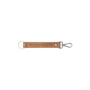 Leather Key Ring Coñac para Mujer in Cognac 100% Full-Grain Leather - Vista frontal y silueta a medida | Comprar online