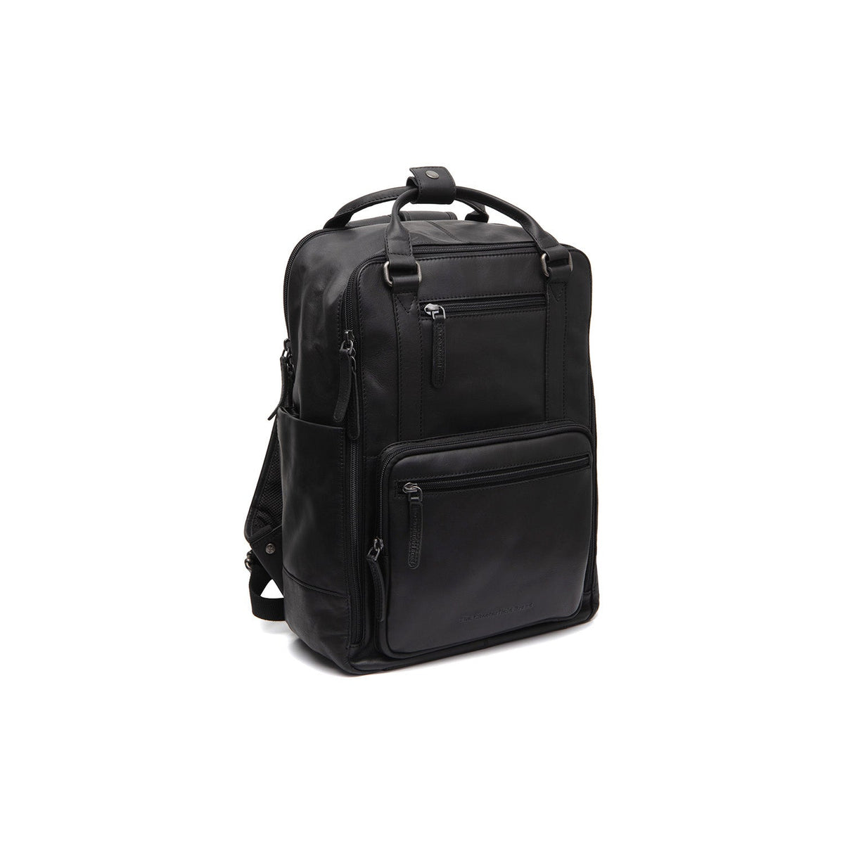
Calden Mochila de cuero flor para portátil en clásico 100% cuero flor integral - Full Exterior Vista frontal y silueta entallada | Comprar online