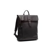 Larsson Full-Grain Leather Laptop Backpack para Mujer in Classic 100% Full-Grain Leather - Full Exterior Front Profile View | Comprar online