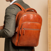 Maggiore Full-Grain Leather Laptop Backpack para Hombre – Vista alternativa del producto 2